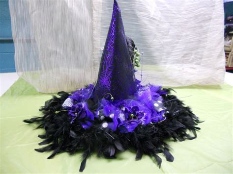 Feathered hat of a dark witch